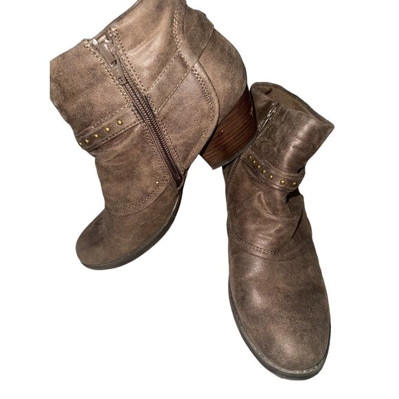 BareTraps Shoes - Baretraps Rosea brown booties women’s 8